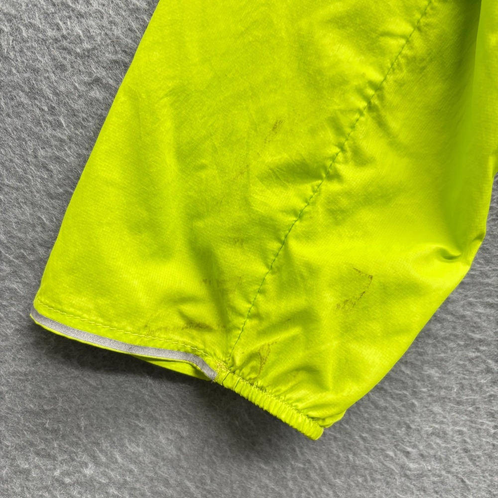 Smartwool Merino Sport Ultra Light Hooded Jacket Lime Green Windbreaker Mens M - Picture 14 of 16